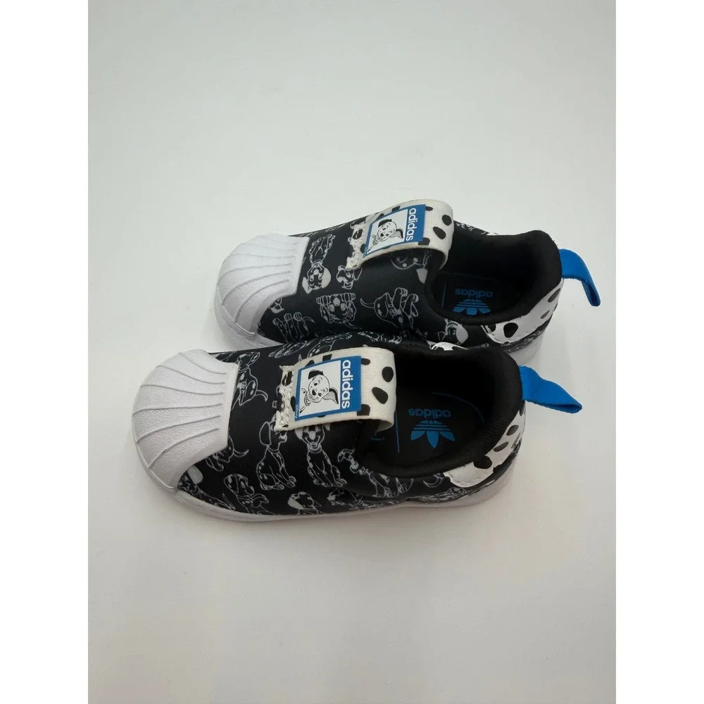 Adidas Superstar 360 Disney 101 Dalmatians Toddler Shoes Black White size 6